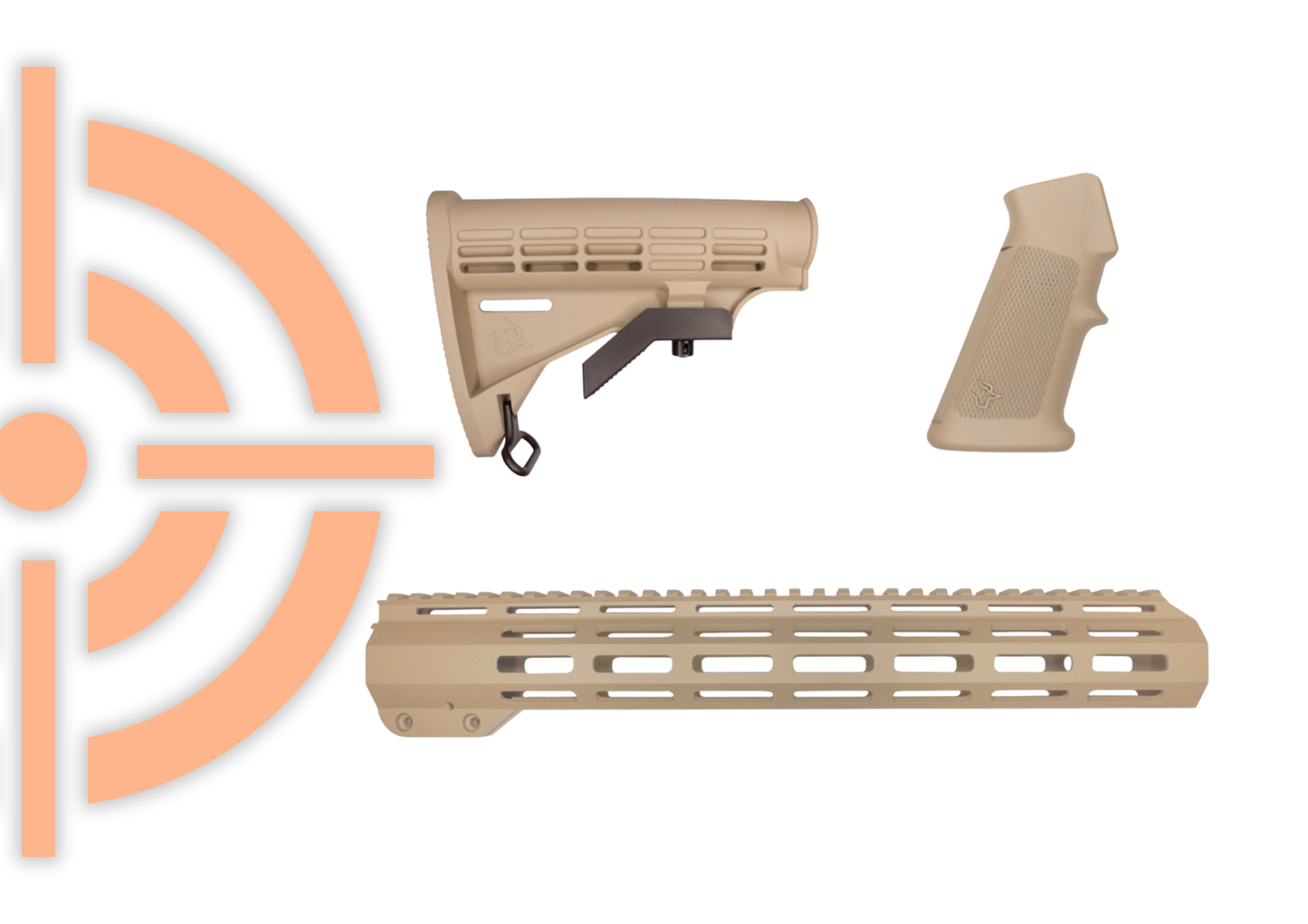 KIT CONVERSÃO MLOK TAURUS AR 5.56 COR TAN