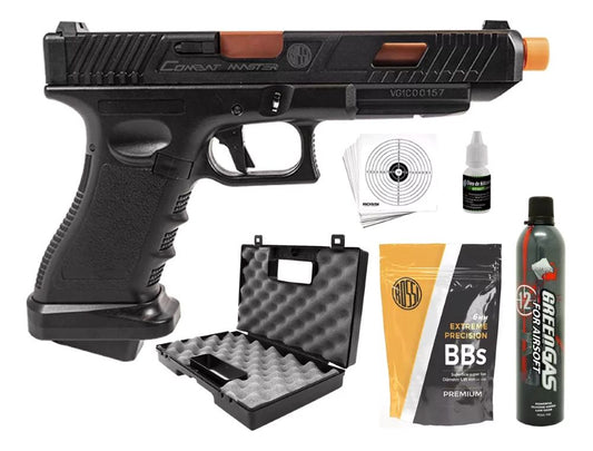 Pistola Airsoft Combat Master Rossi Gbb Blowback Green Gás