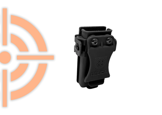 PORTA CARREGADOR VELADO EM POLÍMERO BÉLICA - PRETO