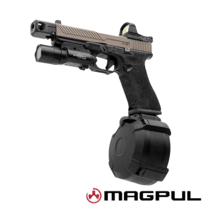 Carregador Magpul Drum 9mm com capacidade para 50 Tiros