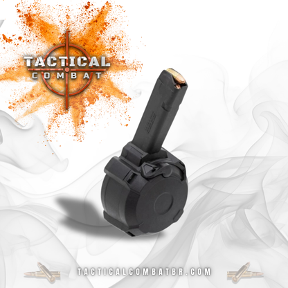 Carregador Magpul Drum 9mm com capacidade para 50 Tiros