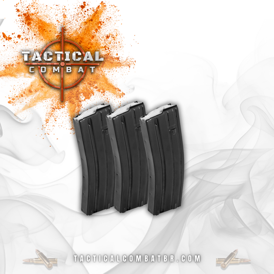KIT com 3 Carregadores Metálicos Taurus T4 5,56 NATO