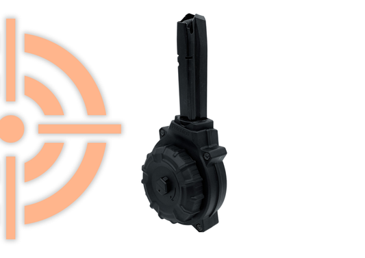 CARREGADOR PROMAG TIPO DRUM PARA PT100 50 TIROS .40 SW