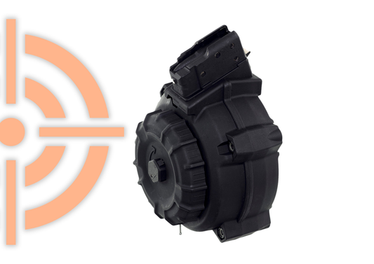 CARREGADOR PROMAG TIPO DRUM PARA AK 50 TIROS 7,62X39