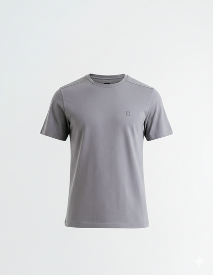 CAMISETA PIQUET CONFORT INVICTUS - CINZA