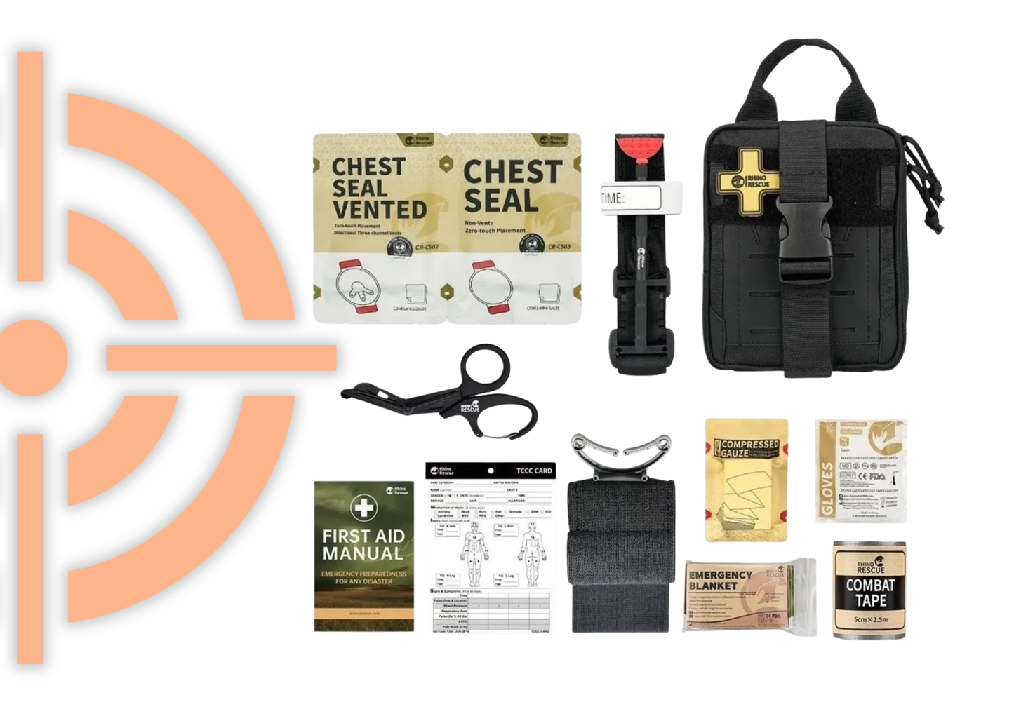 RHINO PRO PRE-HOSPITAL CARE KIT - BLACK