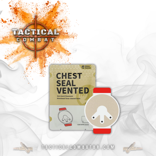Kit de Selos de Tórax Rhino Chest Seal Vented e Chest Seal