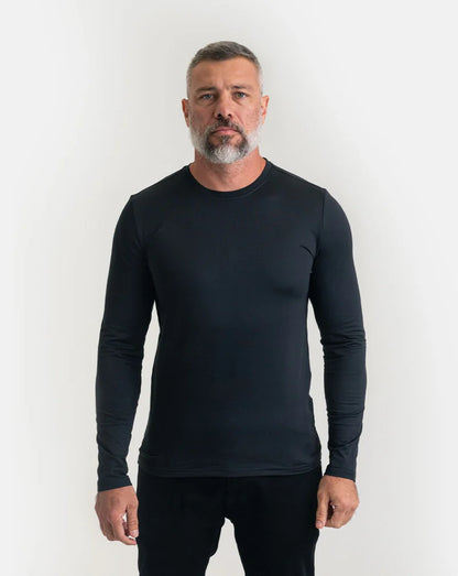 BLUSA SEGUNDA PELE THERMO MASCULINA INVICTUS - PRETA