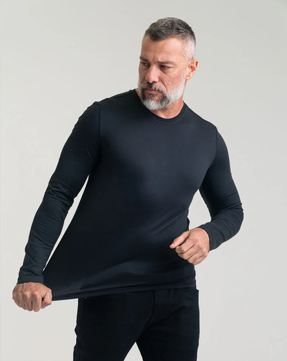 BLUSA SEGUNDA PELE THERMO MASCULINA INVICTUS - PRETA